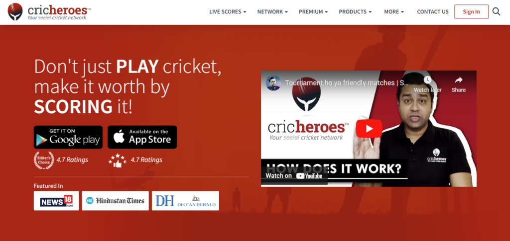 Cricheroes cheap live stream