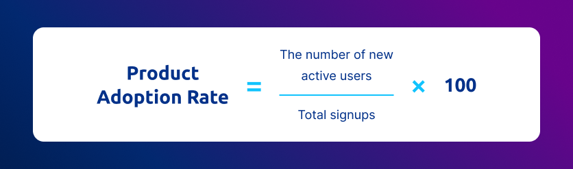 product adoption rate formula